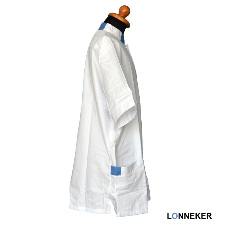 SJ049405 - Unisex Σακάκι νοσηλευτών - αισθητικής άσπρο - μπλέ