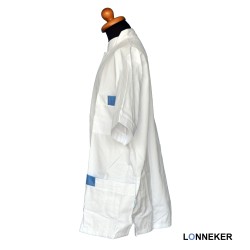 SJ049405 - Unisex Σακάκι νοσηλευτών - αισθητικής άσπρο - μπλέ