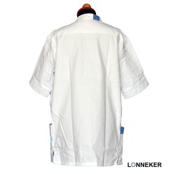 SJ049405 - Unisex Σακάκι νοσηλευτών - αισθητικής άσπρο - μπλέ